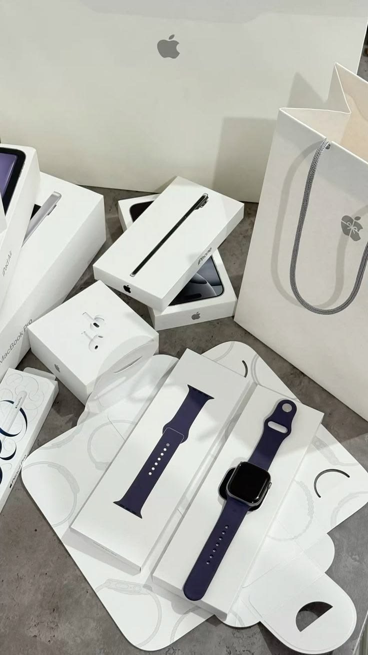 Ecosistema Apple — iPad, Apple Watch, AirPods, MacBook